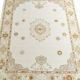 Light Ivory Oushak Wool Rug